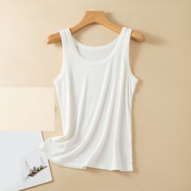 UPPADA Débardeurs d'Été Sans Manches pour Femmes Coupe Ample Décontractés à Col Rond Chemises Ourlet Fluide Débardeurs Tendance Chemises Fluides Mode Été Décontracté Basique Côtelé Dos Nageur Chemise, Offre du Jour