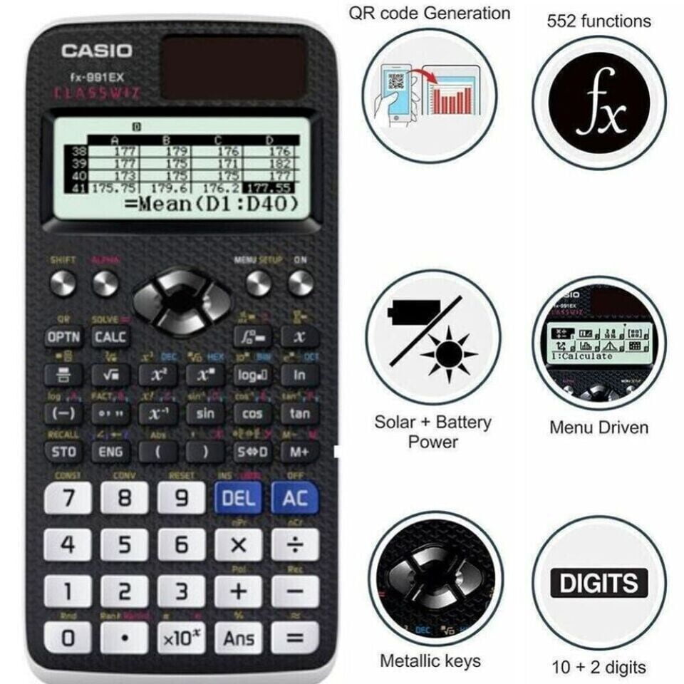 Apuakthei Casio Fx 991ex Scientific Classwiz Calculator With Natural Display