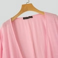 thumbnail image 4 of ZANZEA Women Half Sleeve Solid Color Sheer Cardigans Kimono Coat, 4 of 7