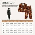 thumbnail image 4 of Lsque Warm Plants and Mushrooms Pattern Long Sleeve Pajama Set for Women - Soft 2-Piece Sleepwear and Loungewear Set with Pockets, Comfy Nightwear-Medium, 4 of 7