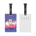 thumbnail image 5 of Kdxio Dog Washes in a Pink Bath Luggage Tags Privacy Cover ID Label Suitcase Tags Identifiers For School Bags,Suitcases, 5 of 7