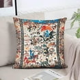 thumbnail image 6 of Ethnic Pattern Boho Pillow Cover 18x18 Inch Southwest Farmhouse Pillow Cover Home Decor Cotton Linen Throw Pillow Case Cushion Cover for Sofa Couch Boho14-14, 6 of 6