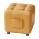 thumbnail image 1 of Reposapiés pequeño, otomano, taburete estable para cambiar zapatos, reposapiés, reposapiés para sala de estar, sala de juegos, dormitorio, interior Naranja, 1 of 8