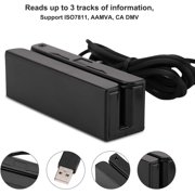 MSR90 USB Swipe Magnetic Credit Card Reader 3 Tracks Mini Smart Card Reader MSR605 MSR606 Deftun
