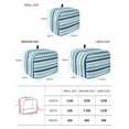 thumbnail image 2 of Blue Teal Striped Toaster Cover 4 Slice, Large Kitchen Appliance Covers, Farmhouse Stripes Simple Art Toaster Oven Cover with Loop, Bread Machine Cover Polyester Dust Cover Protection, 2 of 4