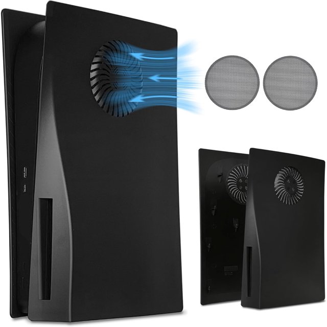 Coque Rigide PS5 pour Faceplate, Étui Anti-Rayures et Antipoussière pour Console Édition Disque, Matériau ABS avec Évents de Refroidissement et Filtre à Poussière, Installation et Retrait Faciles, Résistant aux Impacts pour