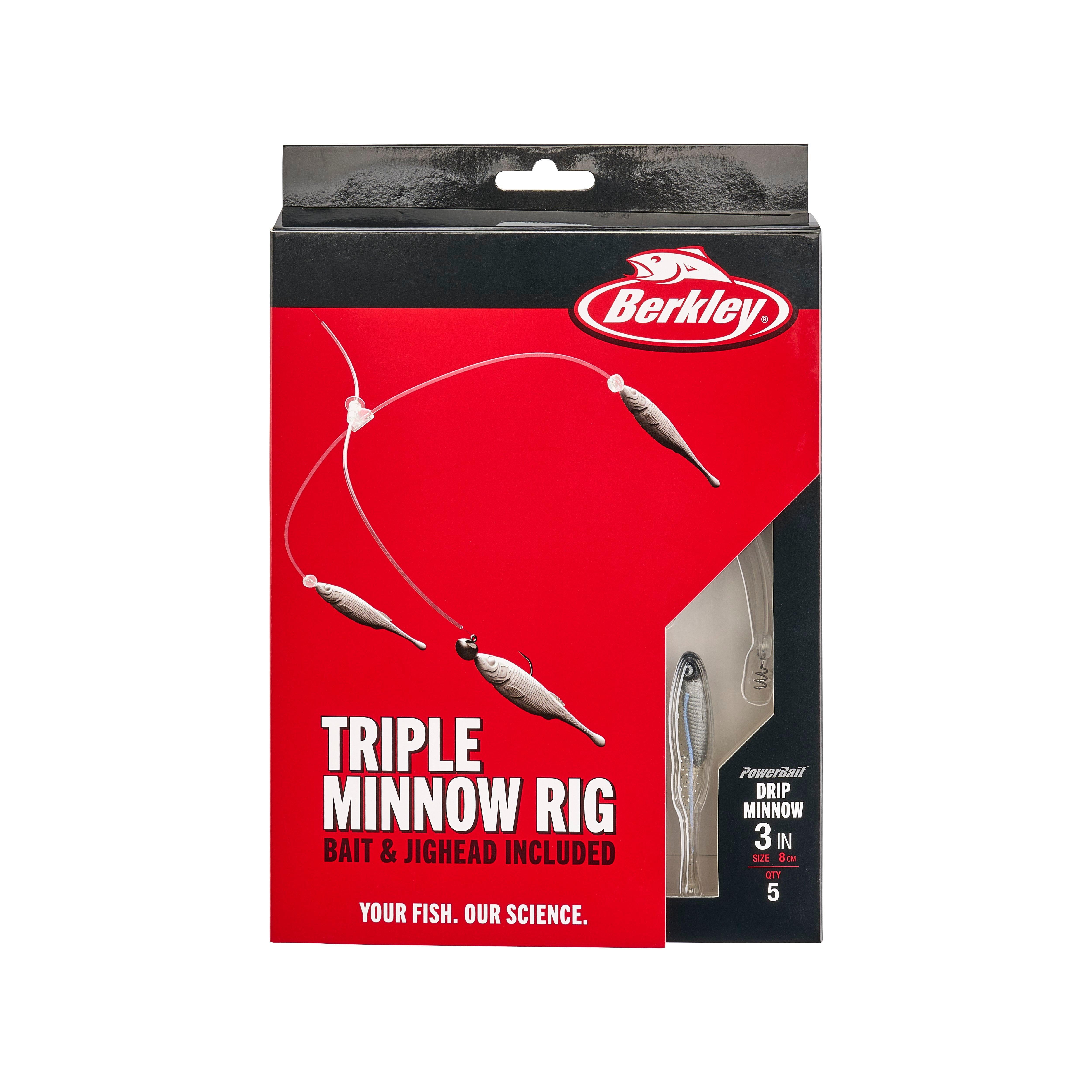 Berkley Triple Minnow Rig Kit, 3in, Blue Liner