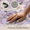 thumbnail image 6 of ODIKA 6'x9' Lavender Floral Elegance with Crocus Petal Washable Area Rug Elegant Blossom and Leaf Design for Modern Decor Non-Slip, Chair-Friendly, for Dining Room, Under Table, Office Décor, 6 of 7