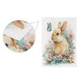 thumbnail image 3 of 12x18 inch Double-Sided Garden Flags Banners Vibrant Outdoor Decor for House Patio Outdoor Watercolor Adorable Bunny, 3 of 6
