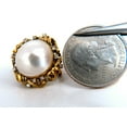 thumbnail image 6 of .30ct Natural Diamonds Mabe Pearl Earrings 14kt, 6 of 7