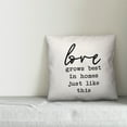 thumbnail image 2 of Creative Products Love Grows Best in Homes Like This 18x18 Spun Poly Pillow, 2 of 2