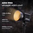 thumbnail image 1 of 40W Pro LED Video Light Temperatura De Color Dual 2500K-6500K PortáTil Con BateríA De 3400MAh, 1 of 5