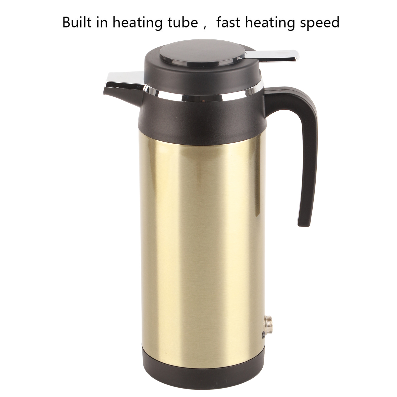 Car Kettle Boiler 1200ML 12V Stainless Steel Electric Incar Kettle Car Heating Cup Travel Thermoses Heating Water Bottle for Water Tea Coffee Milk(12V) Other Electrical Appliances