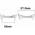 thumbnail image 3 of KOMI Two Pair Compatible with Google Pixel Watch 2 Band Connector Adapter for Pixel Watch 2 Pixel Watch Stainless Steel Band Connector Adapter for Google Pixel Watch 2 Adapter Connector Silver, 3 of 5