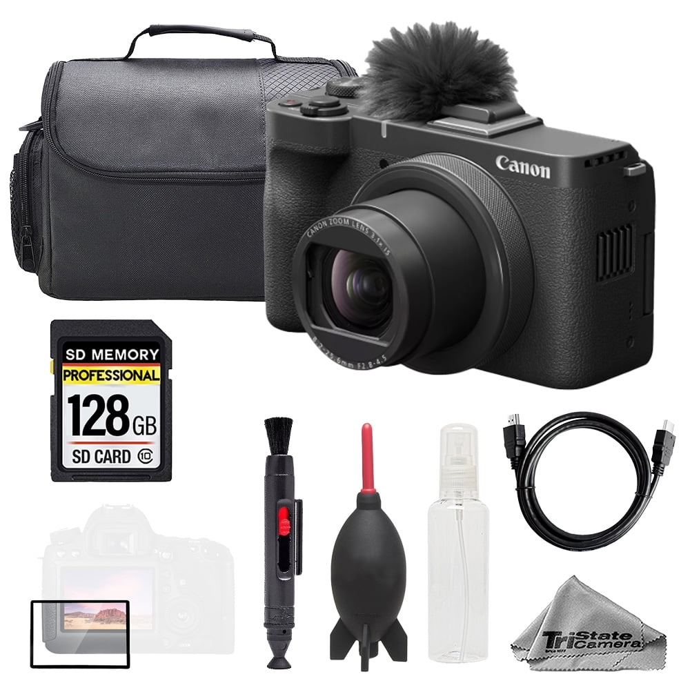 Canon PowerShot SX740 HS Digital Camera (Black) + Extra Battery +