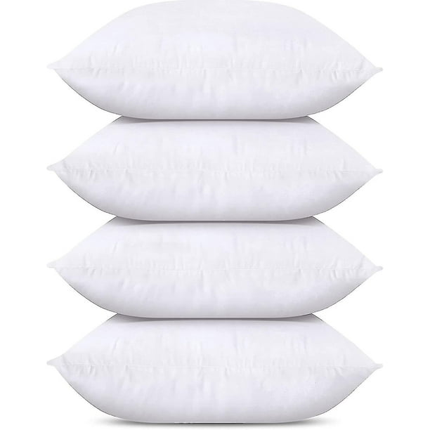 Inserto De Almohadas paquete De 4 Blanco Almohadas Para Cama Y Sofa Almohadas Decorativas Para Interiores YONGSHENG Walmart en linea
