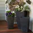 thumbnail image 4 of Root & Vessel Ella Tall Planter, Black, 35.5", 4 of 7