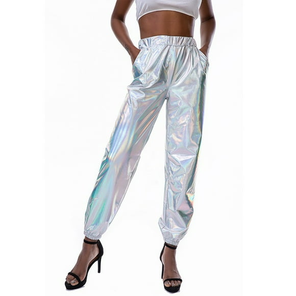 Women'S Casual Sports Street Hip Hop Party Sparkly Fancy Pants Women'S Casual Pants