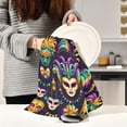 thumbnail image 6 of Coolnut Mardi Gras Carnival Mask Feathers Kitchen Dish Towel Set 4Pcs,Dishcloths Sets Fast Drying Kitchen Towels Tea Towels Gift Set for Drying Cleaning Cooking Baking327 Wash cloth, 6 of 7