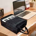 thumbnail image 4 of Piano Keys Handbag Oxford Shoulder Bag Reusable Tote Bag Piano Keys Grocery Bag For College Shopping Outdoor, 4 of 7