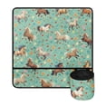 thumbnail image 2 of HELLHERO Love Horse Sewing Machine Pad Home Deocr Fabric Polyester with 4 Pockets Waterproof Sewing Accessories for Most Sewing Machine Table, 2 of 5