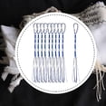 thumbnail image 1 of Juego de 10 tzitzits tradicionales judíos, chal de oración, accesorios para decoración del hogar Azul Blanco, 1 of 8