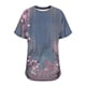 thumbnail image 3 of Tops Cortos para Mujeres, Cintura Plisada Cuello Redondo Tamaño Grande Camiseta de Manga Corta Top Casual Hecha de Estante de Imitación, Camisetas Casuales de Mujer, 3 of 6
