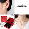 thumbnail image 2 of Regalos Para Mujer,collar Y Aretes Corazón Mujer Con Caja Xtellar rojo, 2 of 3