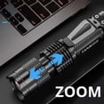 thumbnail image 3 of Mini linterna LED recargable XPE + COB Luz de trabajo con zoom a prueba de agua Hugtrwg Para estrenar, 3 of 5
