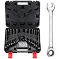thumbnail image 1 of BULLTOOLS 23-Piece Ratchet Wrenches Chrome Vanadium Steel Ratcheting Wrench Set with Metric and SAE 72-Tooth Box End and Open End Standard Wrench Set with Organizer Box, 1 of 7