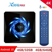 X96Q MAX TV Box Android 10.0 Allwinner H616 4GB 32GB 2.4G 5G WiFi Bluetooth 4K Media Player TV Box