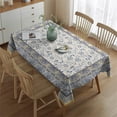 thumbnail image 2 of Floral Spring Botanical Table Cloth,Wrinkle Resistant Table Cover with Polyester,Waterproof Reusable Tablecloth for Kitchen Picnic Party (Rectangle,60x84inch), 2 of 5