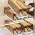thumbnail image 4 of Rolling Egg Holder, Premium Food Grade Materials, Egg Storage Container for Refrigerator, Keep Eggs  and Tidy, Space Saving Design for Kitchen Efficiency, Easy Cleaning, 4 of 7