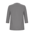 thumbnail image 3 of Tauxra Casual 3/4 Sleeve Round Neck Top for Women, Spring and Summer Tops, Comfortable Blouse for Daily Wear and Work, 3 of 5
