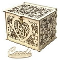 thumbnail image 1 of DIY Wooden Wedding Supplies Business Card Box Decoration Custom Sign In Box Wooden Wedding Card Box, 1 of 6