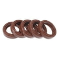 thumbnail image 1 of Unique Bargains Sello de Aceite Universal TC Doble Labio con Resorte de Acero Anillo de Sello de Eje Rotativo 25x35x8mm Alta Presión Caucho FKM Marrón 5 Pcs, 1 of 7