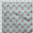 thumbnail image 3 of oneOone Tissu Popeline de Coton Imprimé Ikat Tourbillon & Paisley BTY 56 Pouces de Large, 3 of 4