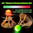 thumbnail image 4 of 1pcs Glow-In-The-Dark Windproof Glowing Badminton Balls Super Durable Plastic Nylon With Lights red, 4 of 6