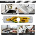 thumbnail image 7 of Coolnut Bouquet Sunflowers Sink Splash Guard for Faucet 2 Packs Faucet Absorbent Mats, Faucet Handle Drip Catcher Quickly Drying Mat for Kitchen Counter, 14.9"x5.5", 7 of 7