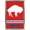 Gold Framed Version, variant on NFL Buffalo Bills - Retro Logo 15 40" x 24" Poster, by Trends International