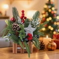 thumbnail image 3 of Eoozwa Christmas Tree Table Decorations, Small Artificial Trees with Red Berries Pine Cone Greenery Tabletop Centerpiece for Home Office Room Holiday Decorations, 3 of 6