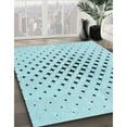 thumbnail image 2 of Ahgly Company Indoor Square Patterned Electric Blue Area Rugs, 3' Square, 2 of 6