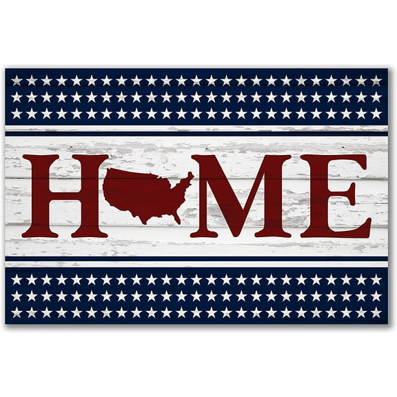 Home US Rustic Wood Sign 12x18
