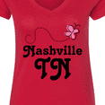 thumbnail image 4 of Inktastic Nashville Women's V-Neck T-Shirt, 4 of 5