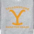 thumbnail image 3 of Yellowstone - Wear The Brand Y - Men's Crew Neck Fleece Pullover, 3 of 6