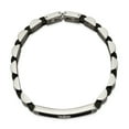 thumbnail image 4 of Primal Steel Stainless Steel Brushed and Polished Black IP-plated 8.25 Inch ID Bracelet, 4 of 8
