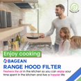 thumbnail image 2 of Bagean Stove Hood Vent Filter 8.50" x 11.25" LL62F Charcoal Grease Combo - Fits Ductless Broan Range Hood Filter Replacement - Metal Screen Filters G, 2 of 6