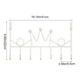thumbnail image 3 of Metal Over The Door Hanger Hook Rack | 6 U-Shape Hooks for Coats & Bags | White Steel Door Organizer for Bedroom & Kitchen | 16.14x8.66 Inches, 3 of 6