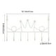 thumbnail image 3 of Fiudx Ganchos para Puerta, Instalación Sin Agujeros, Construcción Metálica Resistente, Diseño Compacto, Organizador Versátil para Dormitorio y Cocina, Fácil de Usar, Tamaño 41 X 22 Cm, Acabado Dorado, 3 of 6