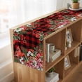 thumbnail image 6 of Table Runners 72 Inches Long Dress Scarves, Cardinal Bird Farmhouse Kitchen Table Runner, Coffee Tablerunners, Poinsettia Pine Cones Berry Flowers Red Plaid 16x72 Inch, 6 of 9